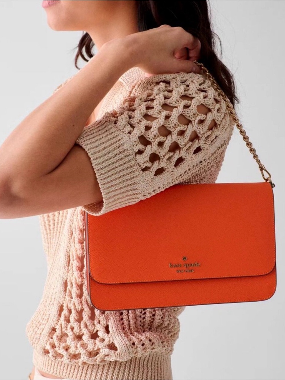 Kate Spade medium flap convertible bag